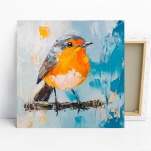 Orange Robin Art