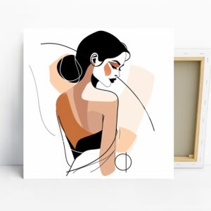 Minimalist Woman Profile Art