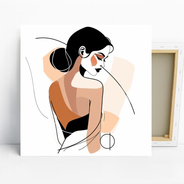 Minimalist Woman Profile Art