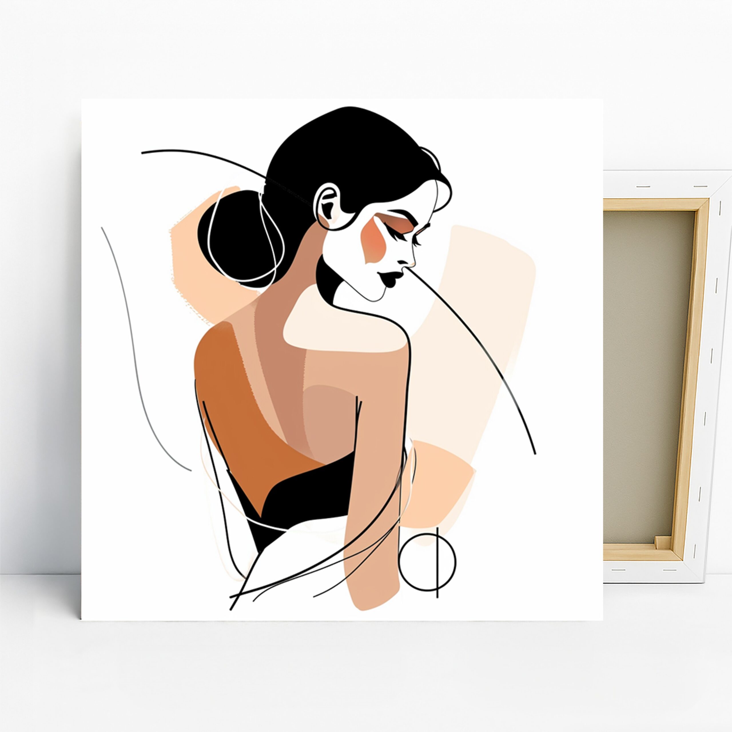 1.jpg Minimalist Woman Profile Art