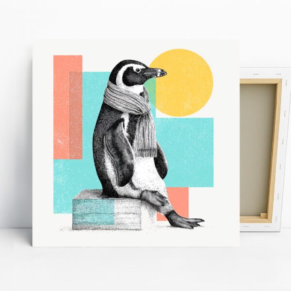 Penguin Scarf Art