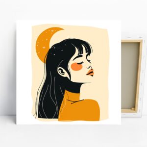 Starry Night Girl Art