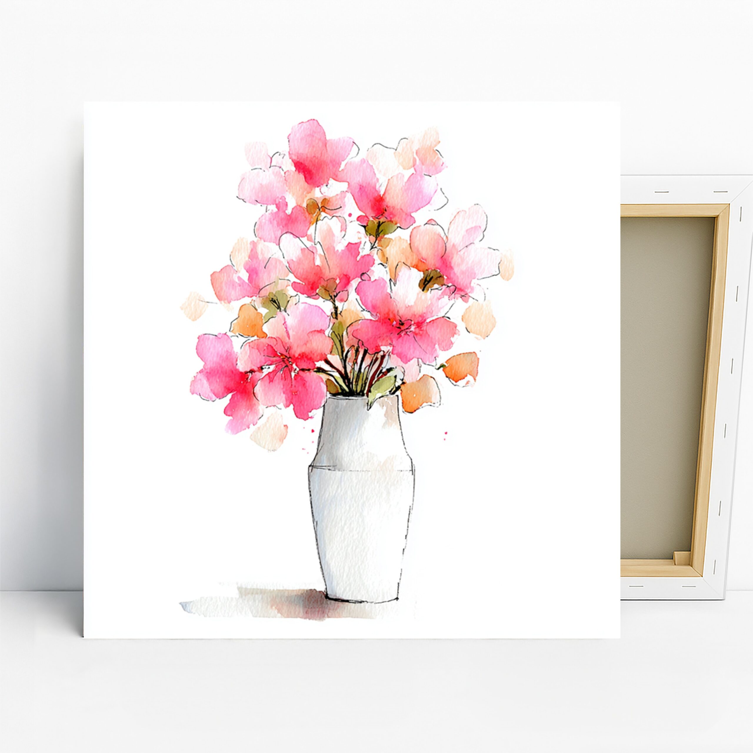 1.jpg Pink Blossoms Vase Art