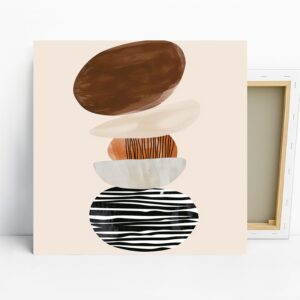 Stacked Shapes Abstract Art