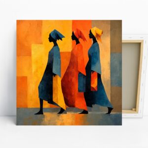 Vibrant Silhouettes Art