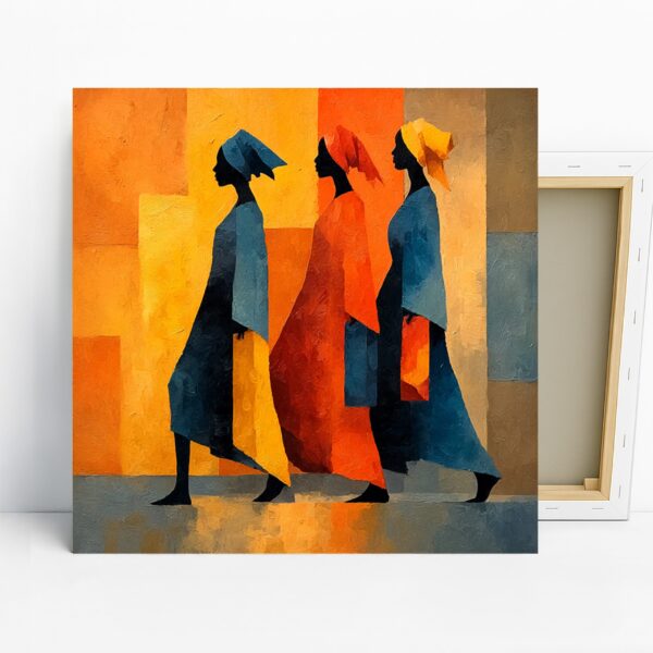 Vibrant Silhouettes Art