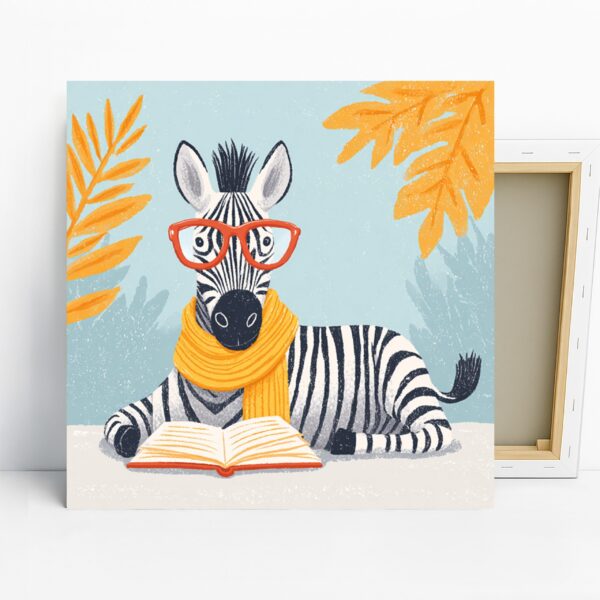 Zebra Reading Art