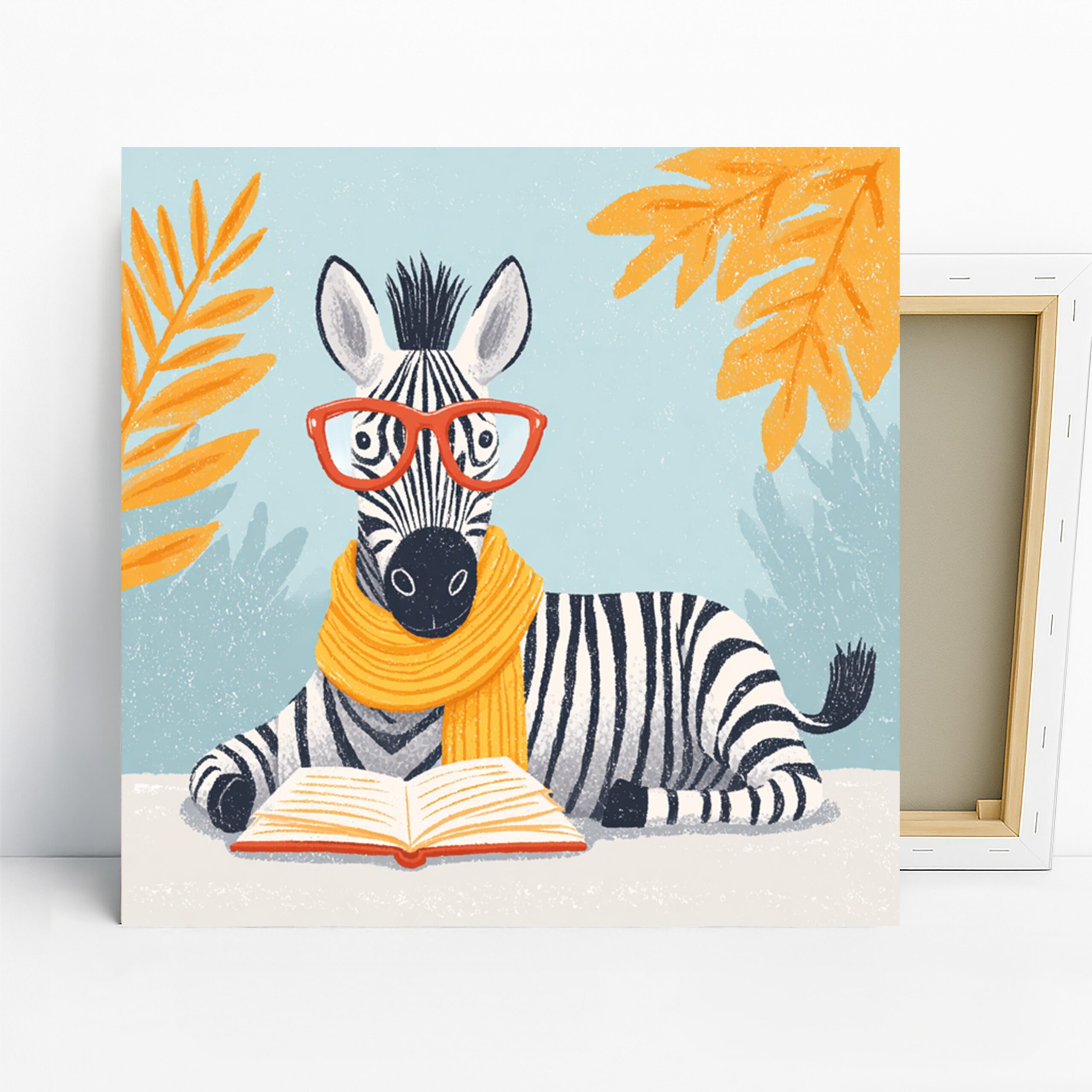 1.jpg Zebra Reading Art
