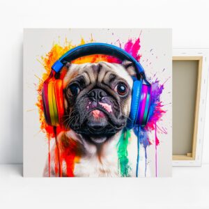Colorful Pug Art