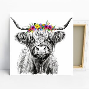 Highland Cow Art