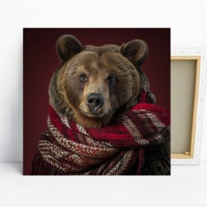 Bear Scarf Art