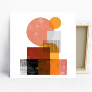 Geometric Sunset Art