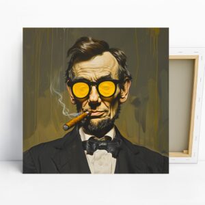 Retro Cigar Smoker Art