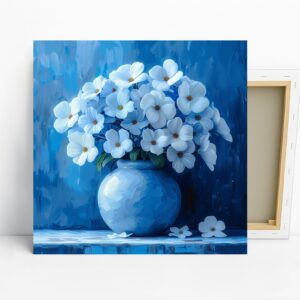 Blue Dogwood Blossoms Art