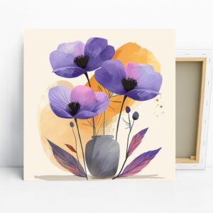 Purple Poppy Art