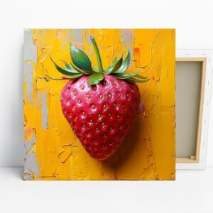 Vibrant Strawberry Art