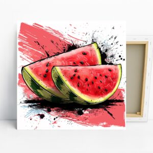 Juicy Watermelon Splash Art