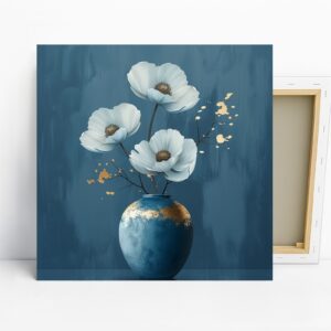 Elegant White Poppy Art