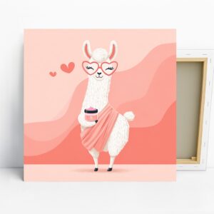Llama Love Coffee Art