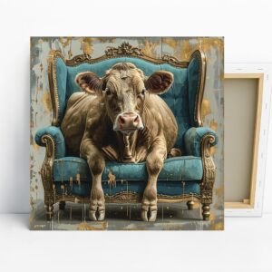 Cow Armchair Art