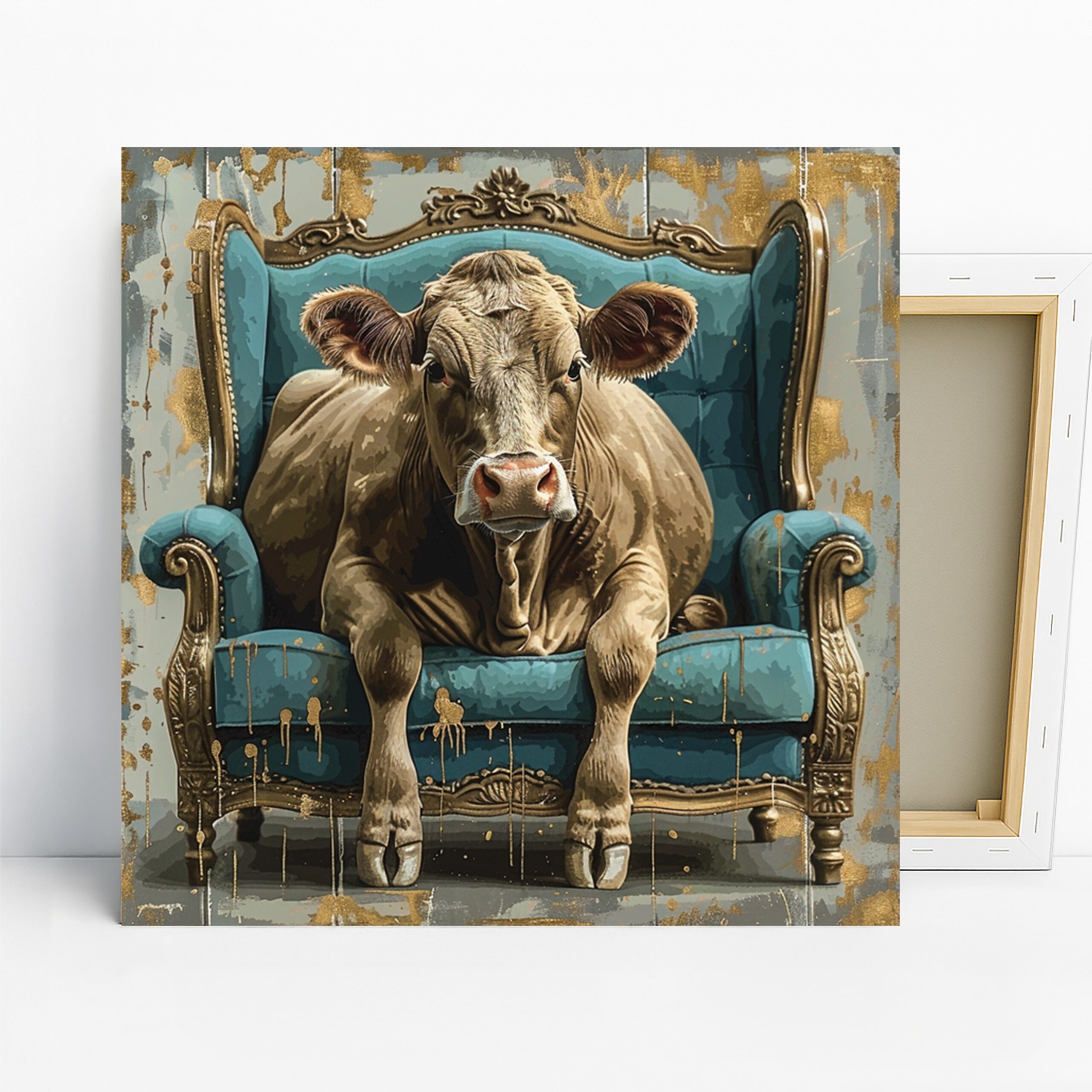 1.jpg Cow Armchair Art