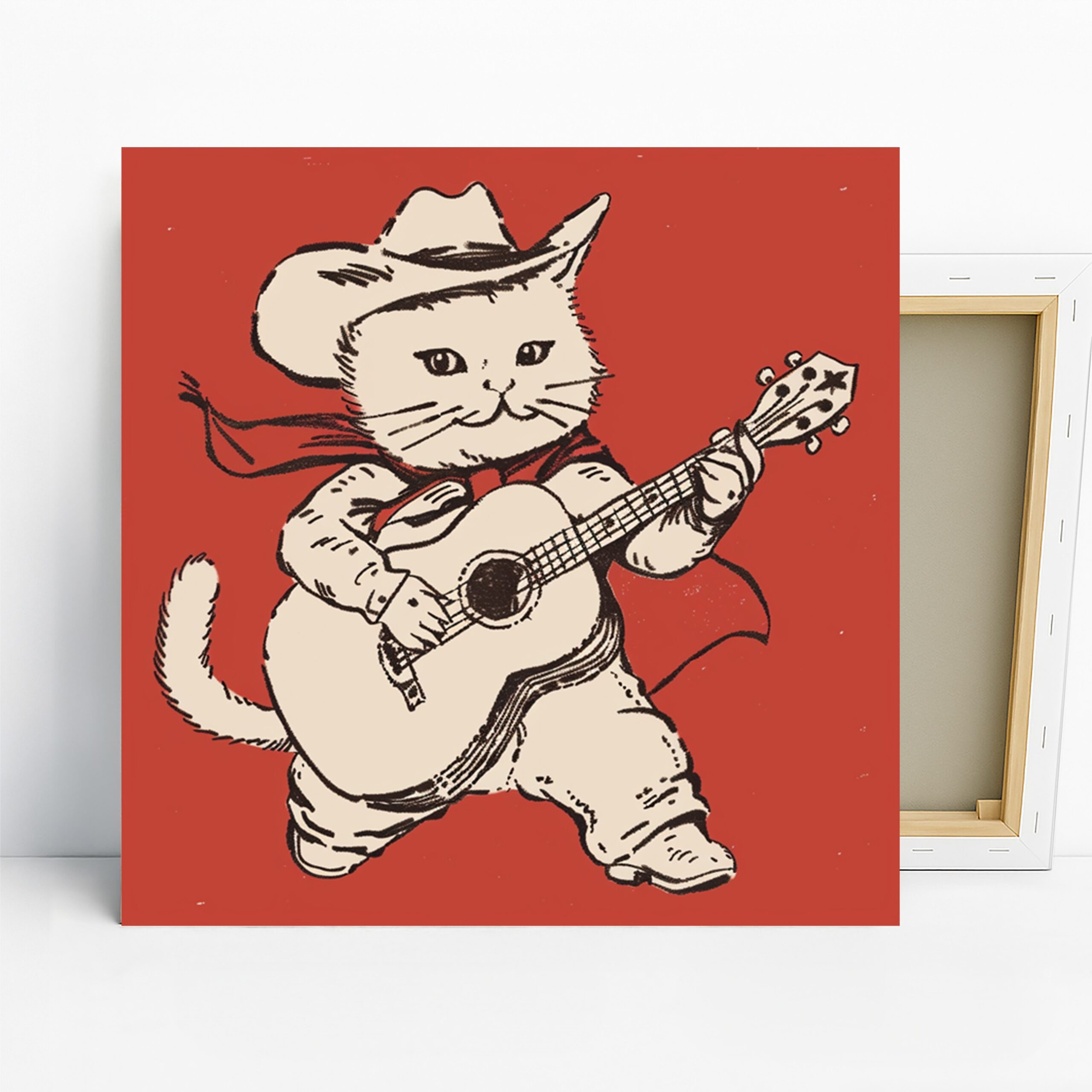 1.jpg Cowboy Cat Art