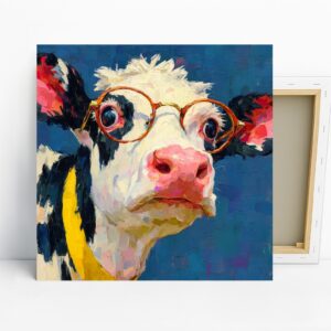 Cow with Glasses Art