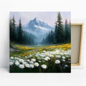 Mountain Daisy Meadow Art