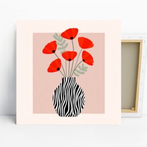 Poppy Vase Art