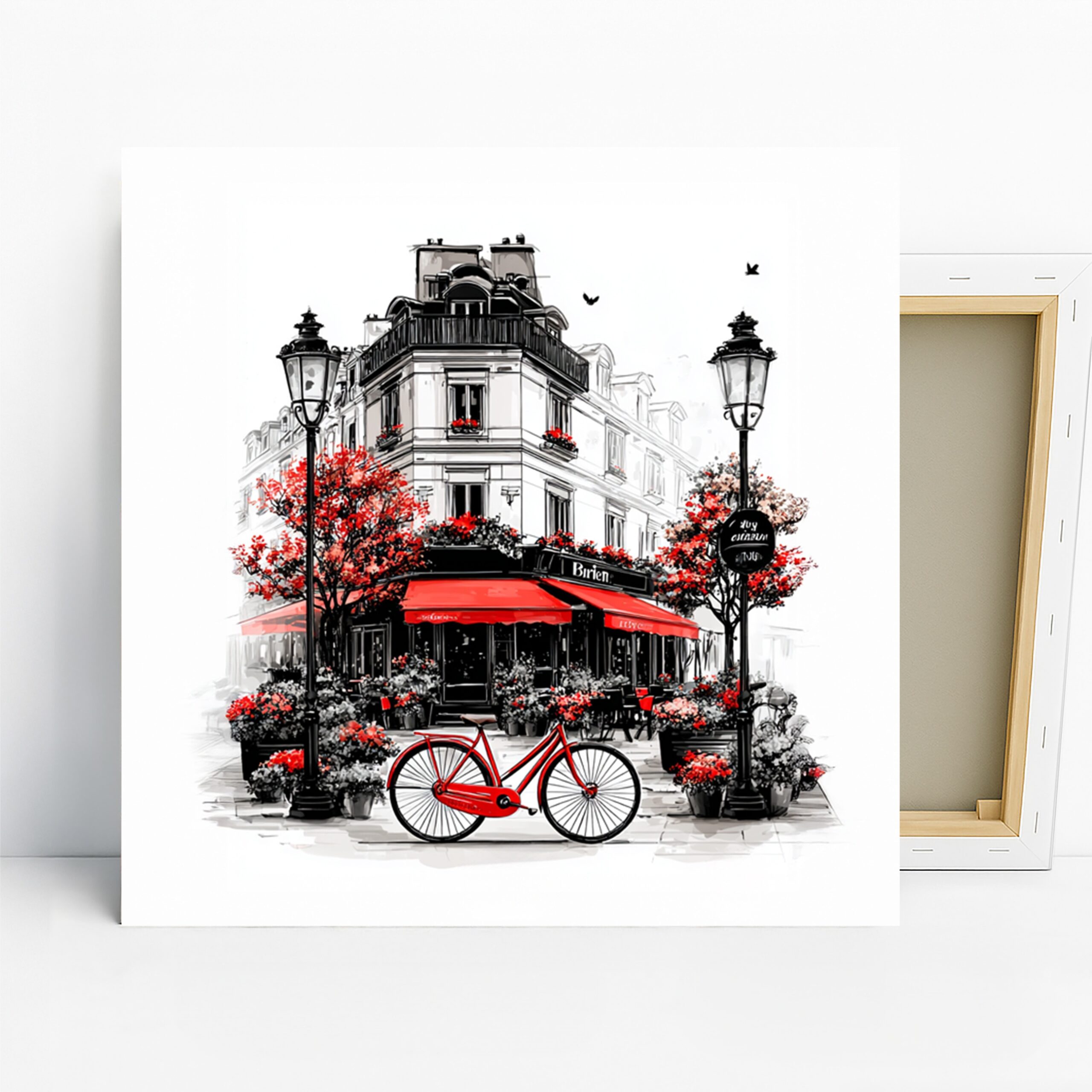 1.jpg Parisian Cafe Bicycle Art