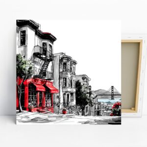 San Francisco Street Scene Art