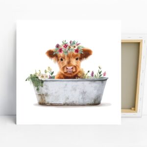 Highland Cow Art