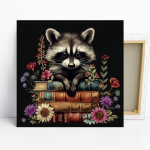 Raccoon Book Art