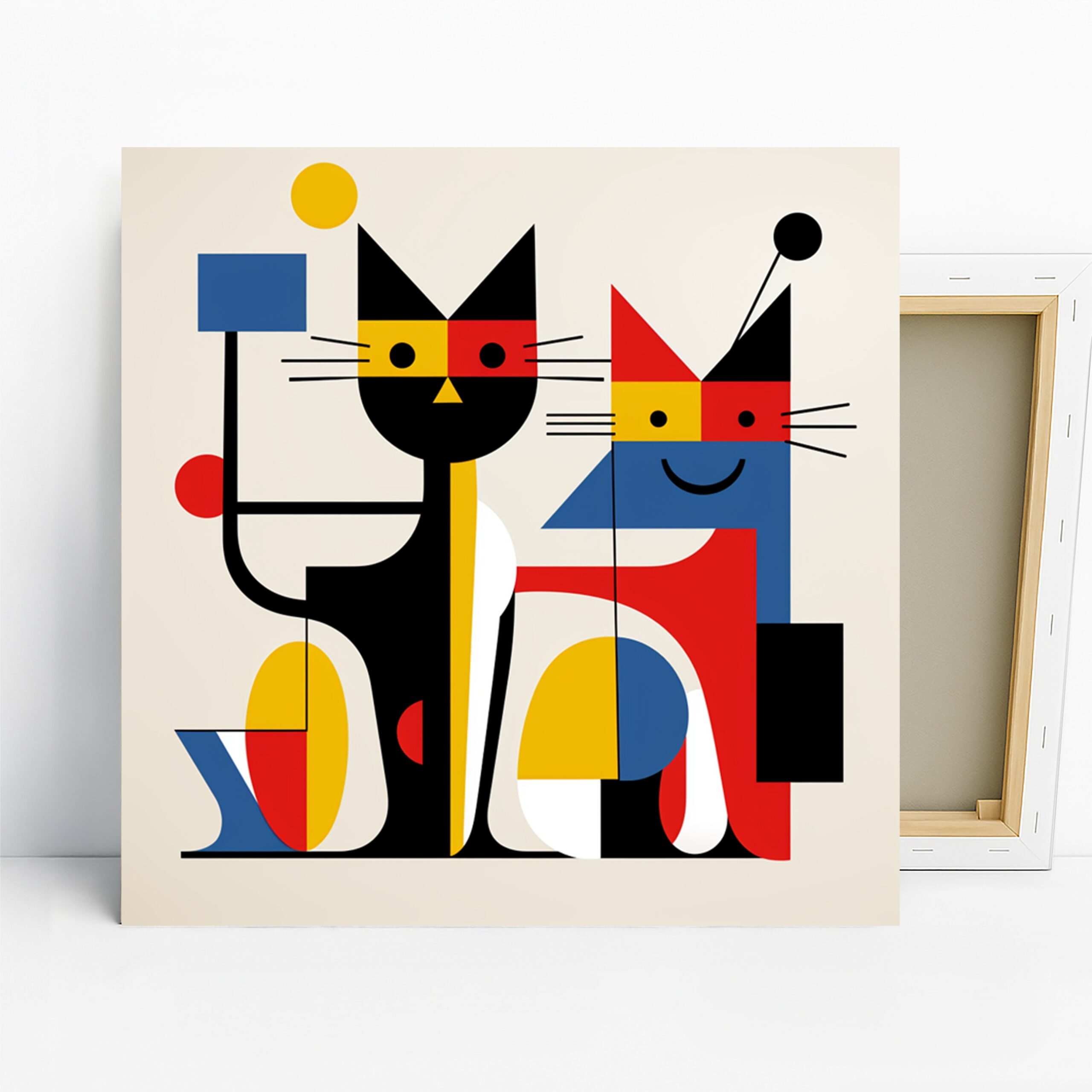1.jpg Geometric Cat Art