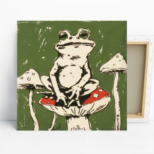 Frog Mushroom Art