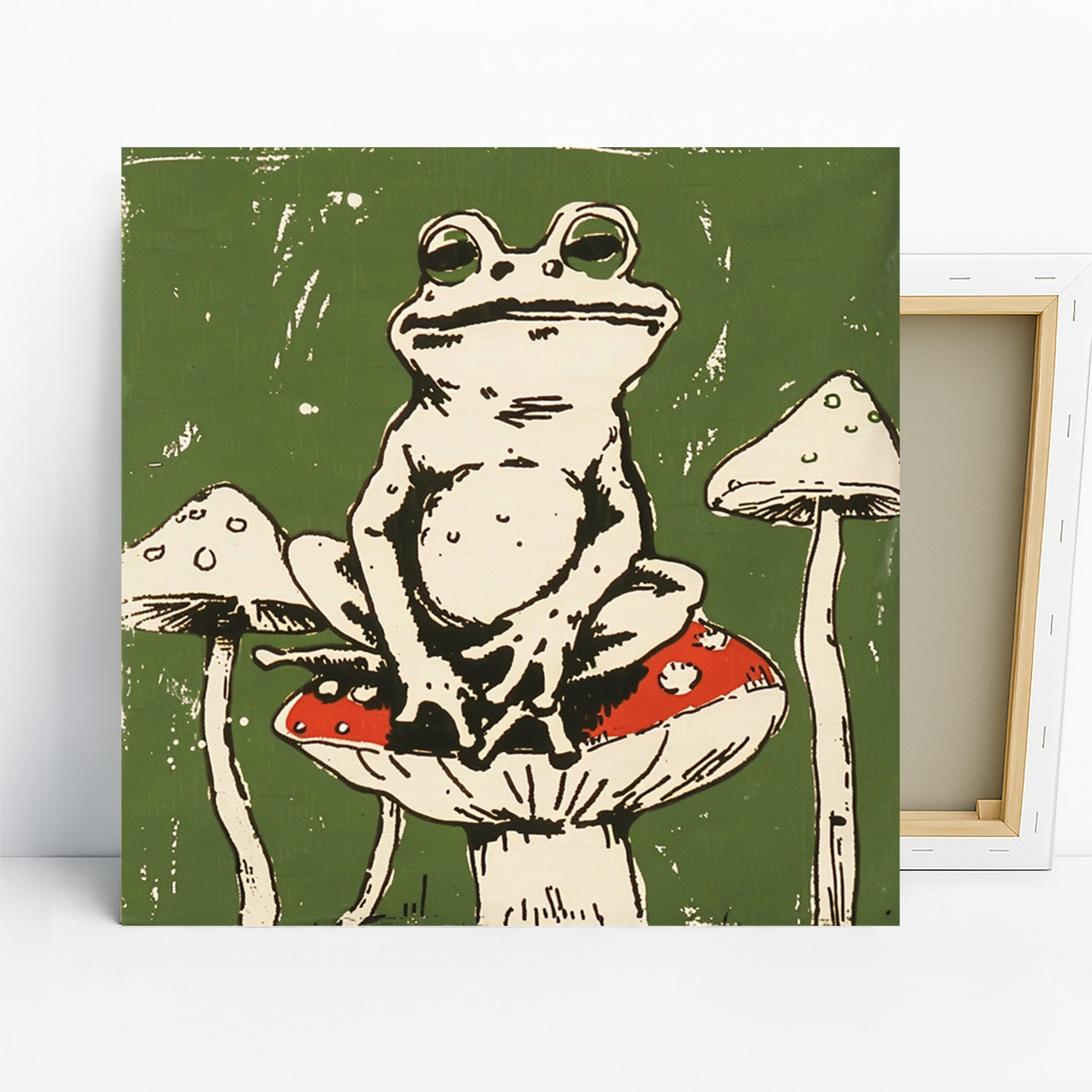 1.jpg Frog Mushroom Art