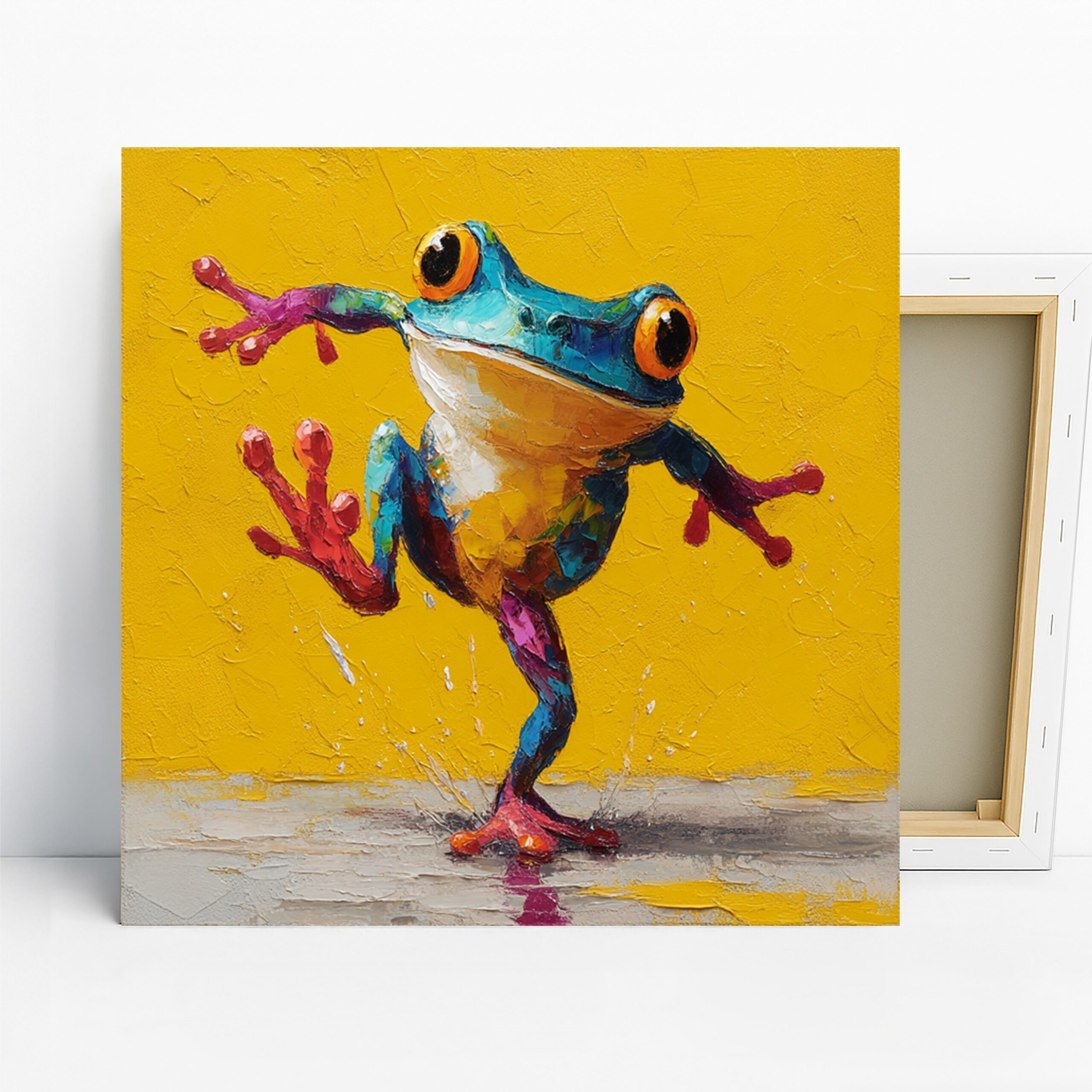 1.jpg Colorful Frog Art