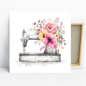 Blooming Sewing Machine Art