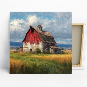 Rustic Red Barn Art