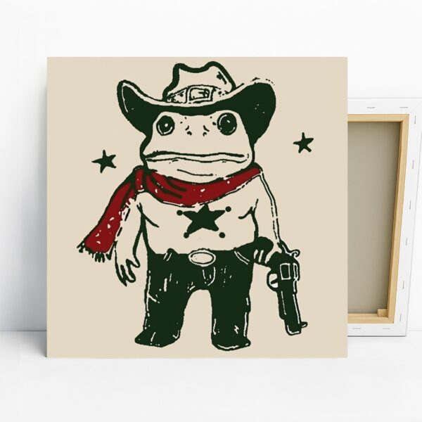 Cowboy Frog Art