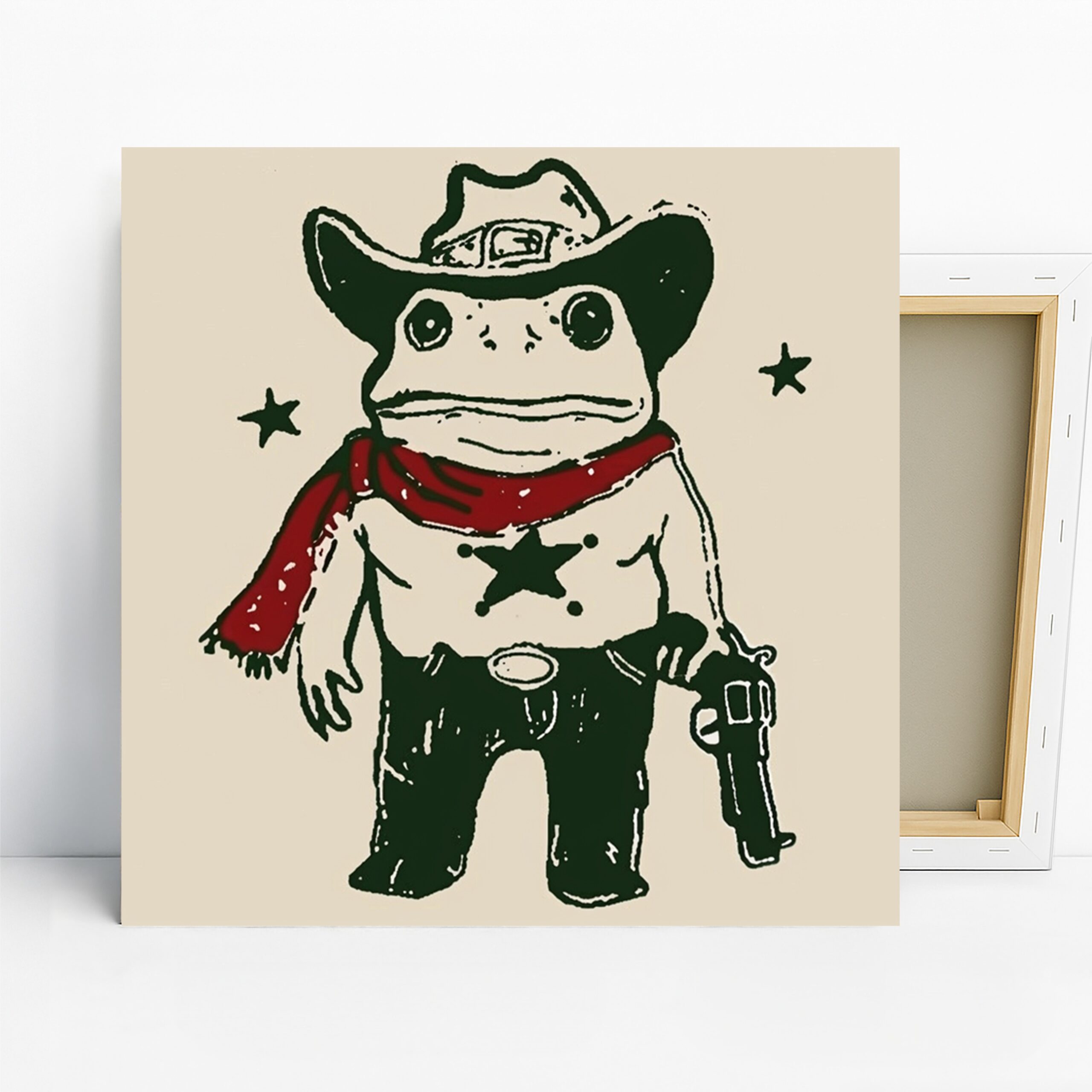 1.jpg Cowboy Frog Art