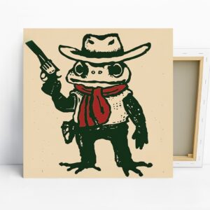 Cowboy Frog Art
