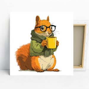 Squirrel Coffee Art