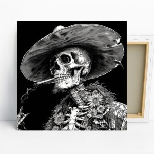 Skull Sombrero Art