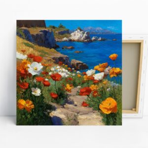 Coastal Poppy Paradise Art