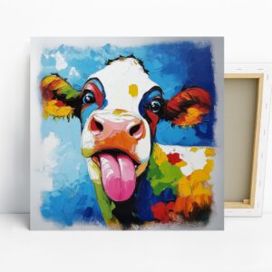 Colorful Cow Art