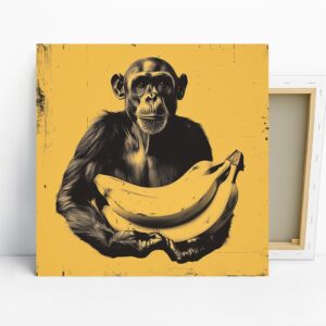 Chimpanzee Banana Art