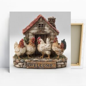 Farmhouse Chicken Welcome Art