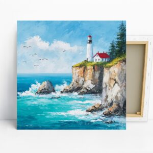 Seagull Lighthouse Art