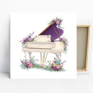 Floral Piano Art